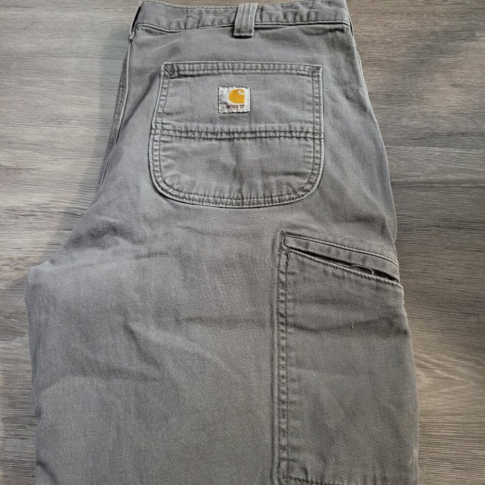 Carhartt 36x32 Men's Work Pants Blue Collar